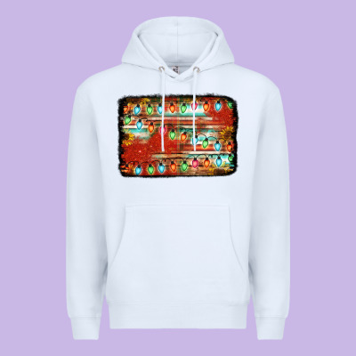 Christmas Serape Sunflower Background Premium Hoodie Designed By Jasminsmagicworld