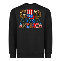 Black god bless america Heavyweight Sweatshirt - AdoDesignShop