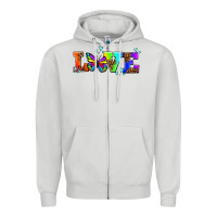 Dove Grey pride love butterflies Zipper Hoodie - AdoDesignShop