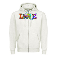 Oatmeal Heather pride love butterflies Zipper Hoodie - AdoDesignShop