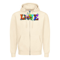 Sandshell pride love butterflies Zipper Hoodie - AdoDesignShop