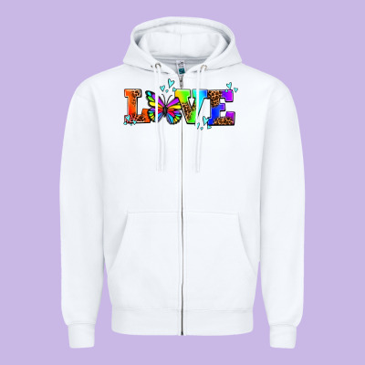 Pride Love Butterflies Zipper Hoodie Designed By Adodesignshop