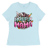 Baby Blue One hoppy mama Easter Day Ladies Tee - CowGirlArtShop