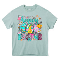 Arona Happy Easter Egg Nurse Heavy Core Tee - HowdyJamesFarm