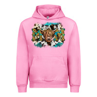 Fuchsia Pink highland cow mom Urban Hoodie - JahusDesignShop