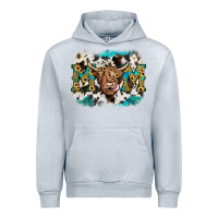 Heather Grey highland cow mom Urban Hoodie - JahusDesignShop
