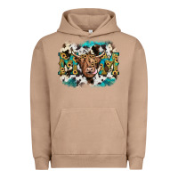 Pigment Burro highland cow mom Urban Hoodie - JahusDesignShop