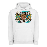 Pigment Lunar Rock highland cow mom Urban Hoodie - JahusDesignShop