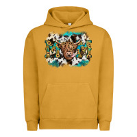 Pigment Peanut Butter highland cow mom Urban Hoodie - JahusDesignShop