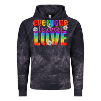 Cloud Black Everyone Deserves Love Pride Lgbtq Vintage Hoodie - BundleAndBundleShop