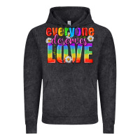 Vintage Black Everyone Deserves Love Pride Lgbtq Vintage Hoodie - BundleAndBundleShop