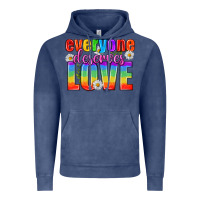 Vintage Denim Everyone Deserves Love Pride Lgbtq Vintage Hoodie - BundleAndBundleShop