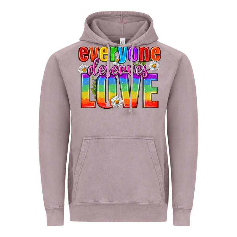 Everyone Deserves Love Pride Lgbtq Vintage Hoodie by BundleAndBundleShop | Teevron