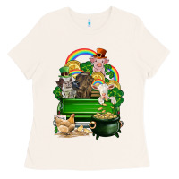 Bone St. Patrick's Day animal truck Ladies Tee - CowGirlArtShop