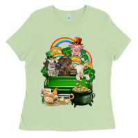 St. Patrick's Day Animal Truck Ladies Tee | Teevron