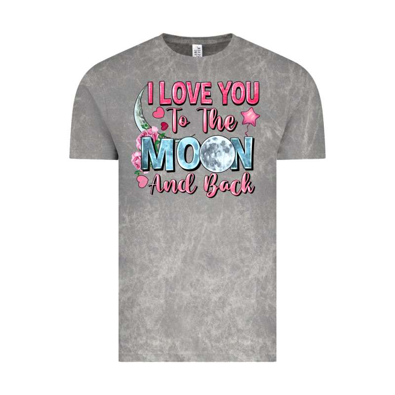 I Love You To The Moon And Back Valentine's Day Vintage Tee by FaDigitalArtStudio | Teevron