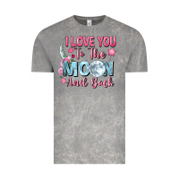 Cloud Rock I love you to the moon and back Valentine's Day Vintage Tee - FaDigitalArtStudio