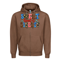 Chestnut sweet land of liberty Zipper Hoodie - AdoDesignShop