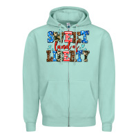 Seafoam sweet land of liberty Zipper Hoodie - AdoDesignShop