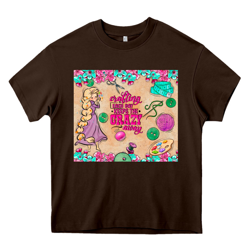 Sewing Crafting Each Day Keeps The Crazy Away Heavy Core Tee by TumblerDesignByShophia | Teevron