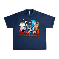 Navy It's Game Day Y'all Soccer Coffee Cups Urban Heavy Tee - FaDigitalArtStudio