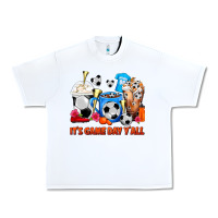 White It's Game Day Y'all Soccer Coffee Cups Urban Heavy Tee - FaDigitalArtStudio