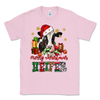 Bubblegum Pink merry christmas heifer cow Classic Tee - CowGirlArtShop