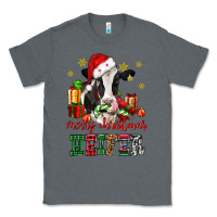 Charcoal Heather merry christmas heifer cow Classic Tee - CowGirlArtShop
