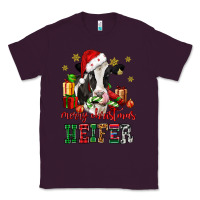 Plum merry christmas heifer cow Classic Tee - CowGirlArtShop