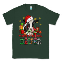 Sports Green merry christmas heifer cow Classic Tee - CowGirlArtShop