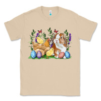 Mushroom Easter bunny and chicks with floral Classic Tee - RanaPortraitStore