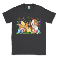 Smoke Easter bunny and chicks with floral Classic Tee - RanaPortraitStore