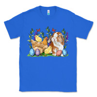 True Royal Easter bunny and chicks with floral Classic Tee - RanaPortraitStore