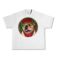 Lunar Rock Christmas English Bulldog Urban Heavy Tee - RanaPortraitStore
