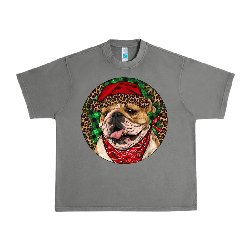 Christmas English Bulldog Urban Heavy Tee by RanaPortraitStore | Teevron