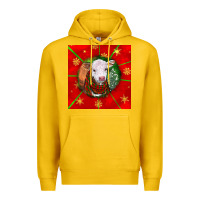 Lemon christmas hereford calf Premium Hoodie - LillyAllenDesigns