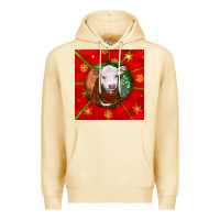 Pina Colada christmas hereford calf Premium Hoodie - LillyAllenDesigns