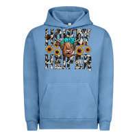 Pigment Pebble Blue howdy heıfer Urban Hoodie - JahusDesignShop