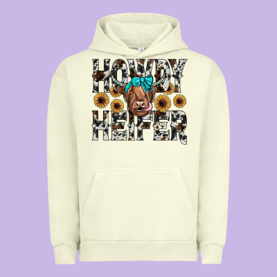 Howdy Heıfer Urban Hoodie Designed By Jahusdesignshop