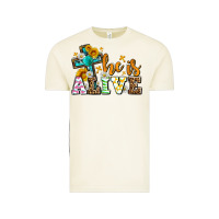 Easter Day He Is Alive With Cross Vintage Tee | Teevron