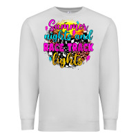 Dove Grey summer nights and race track lights Premium Sweatshirt - JahusDesignShop