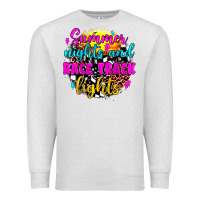 Oatmeal Heather summer nights and race track lights Premium Sweatshirt - JahusDesignShop