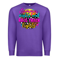 Purple summer nights and race track lights Premium Sweatshirt - JahusDesignShop