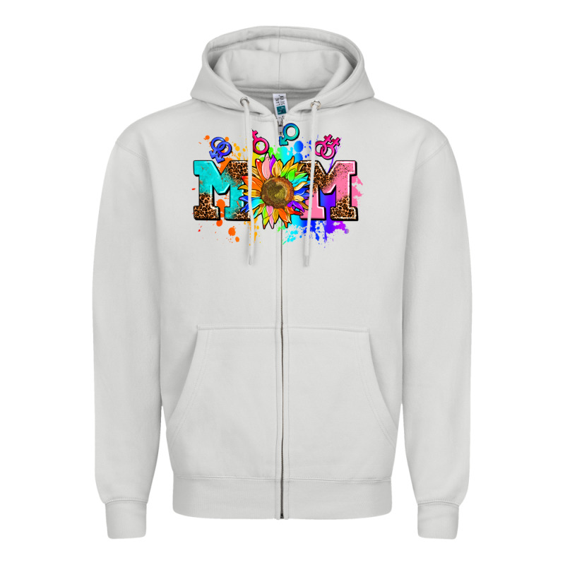 Pride Lesbian Gay Mom Sunflower Zipper Hoodie by AdoDesignShop | Teevron