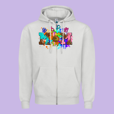 Pride Lesbian Gay Mom Sunflower Zipper Hoodie Designed By Adodesignshop