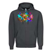 Smoke pride lesbian gay mom sunflower Zipper Hoodie - AdoDesignShop