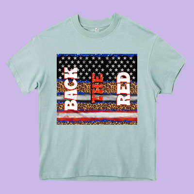 America Back The Red Heavy Core Tee Designed By Tumblerdesignbyshophia