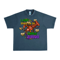 Midnight Navy Crawfish i just want to be loved bayou Urban Heavy Tee - FaDigitalArtStudio