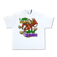 White Crawfish i just want to be loved bayou Urban Heavy Tee - FaDigitalArtStudio