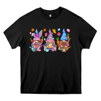 Black Easter gnomies Easter Day Heavy Core Tee - HowdyJamesFarm